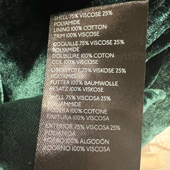 Anthropologie pilcro the Hadley relaxed dark green velvet button shirt SP petite - Picture 12 of 16